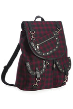 Laden Sie das Bild in den Galerie-Viewer, Mochila tartán estilo punk