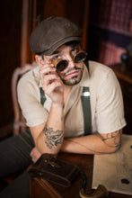 Load image into Gallery viewer, Gafas de sol steampunk con cuero grabado