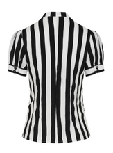 Cargar imagen en el visor de la galería, Blusa a rayas estilo Beetlejuice