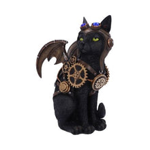 Cargar imagen en el visor de la galería, Figura gato steampunk con alas