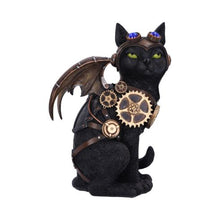 Cargar imagen en el visor de la galería, Figura gato steampunk con alas