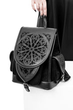 Load image into Gallery viewer, Mochila de catedral con rosetón bordado