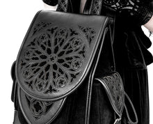 Load image into Gallery viewer, Mochila de catedral con rosetón bordado