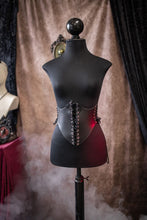 Cargar imagen en el visor de la galería, Corset de cuero vampirecore