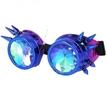 Load image into Gallery viewer, Cyberpunk dieselpunk steampunk goggles with diamond crystal