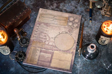 Load image into Gallery viewer, Blog de hojas de personaje para juegos de rol