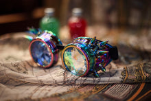 Load image into Gallery viewer, Cyberpunk dieselpunk steampunk goggles with diamond crystal