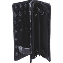 Cargar imagen en el visor de la galería, Cartera con calavera de cuervo
