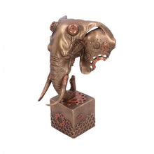 Cargar imagen en el visor de la galería, Busto de elefante steampunk