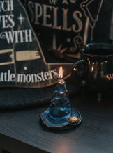 Load image into Gallery viewer, Candle in the shape of a witch hat for Halloween