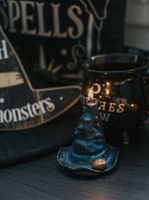 Load image into Gallery viewer, Candle in the shape of a witch hat for Halloween