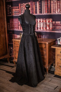 Falda victoriana terciopelo negro