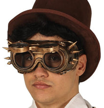 Load image into Gallery viewer, Steampunk goggles articulated visor