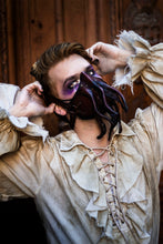 Laden Sie das Bild in den Galerie-Viewer, Steampunk Octopus Mask aus Leder