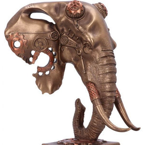 Busto de elefante steampunk
