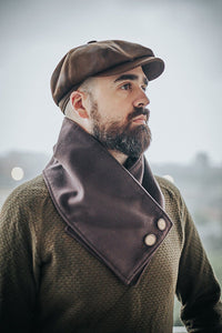 Veganer Wollschal mit Knöpfen Vintage viktorianischen Steampunk-Stil