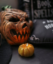 Load image into Gallery viewer, Halloween pumpkin candle for rituals and witches