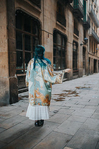 Weltkarte Kimono Jacke