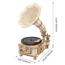 Load image into Gallery viewer, Montable de madera Classical Gramophone