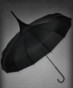 Paraguas Sombrilla Victoriano en negro o blanco y negro