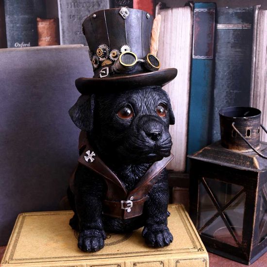 Figura de perrito steampunk